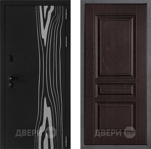 Входная металлическая Дверь Дверной континент ДК-12 ФЛ-243 Дуб шоколадный в Воскресенске