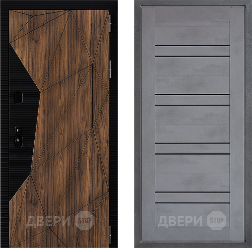 Дверь Дверной континент ДК-11 ФЛ-49 Бетон серый в Воскресенске