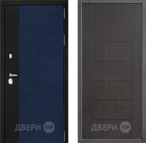 Входная металлическая Дверь Дверной континент ДК-9 ФЛ-Лайн Венге в Воскресенске