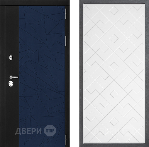 Входная металлическая Дверь Дверной континент ДК-9 ФЛ-Тиффани Белый софт в Воскресенске