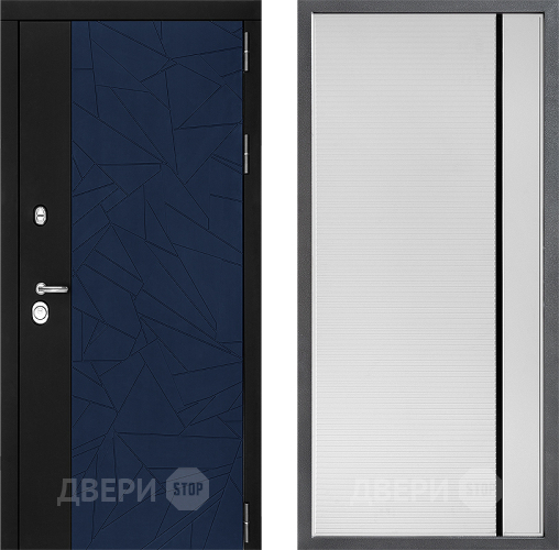 Дверь Дверной континент ДК-9 ФЛ-757 Черное Стекло Софт милк в Воскресенске