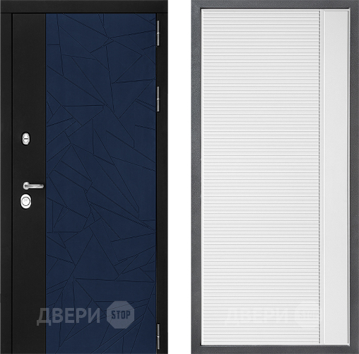 Входная металлическая Дверь Дверной континент ДК-9 ФЛ-757 Белое Стекло Софт милк в Воскресенске