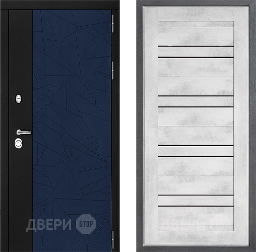 Дверь Дверной континент ДК-9 ФЛ-49 Бетон снежный в Воскресенске
