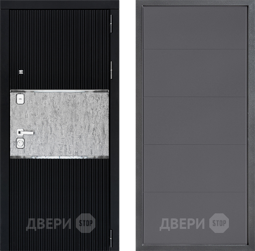 Входная металлическая Дверь Дверной континент ДК-13 ФЛ-649 Графит софт в Воскресенске