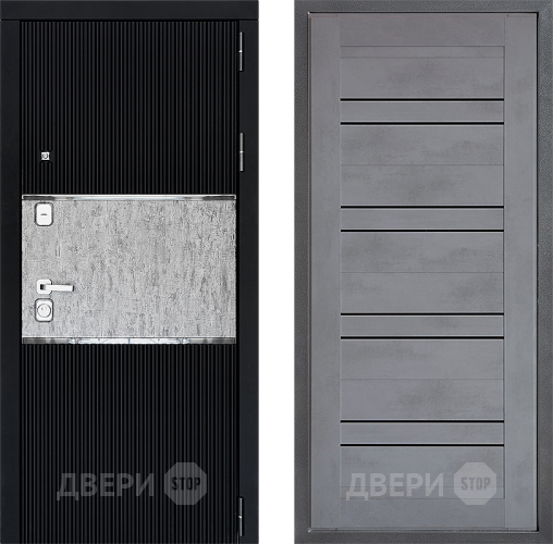 Входная металлическая Дверь Дверной континент ДК-13 ФЛ-49 Бетон серый в Воскресенске