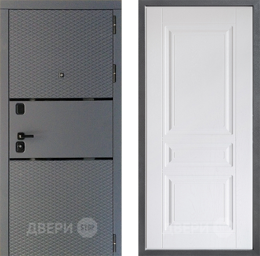 Входная металлическая Дверь Дверной континент Диамант Дизайн ФЛ-243 Альберо Браш серебро в Воскресенске