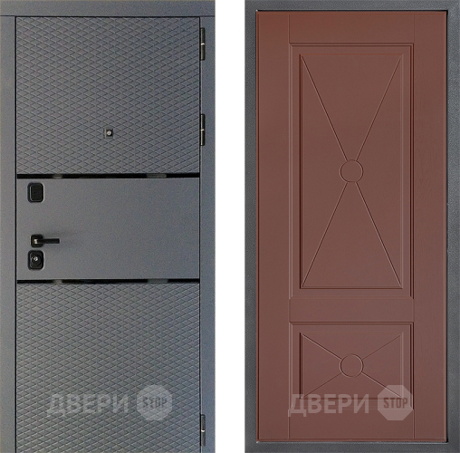 Дверь Дверной континент Диамант Дизайн ФЛ-617 Ясень шоколадный в Воскресенске