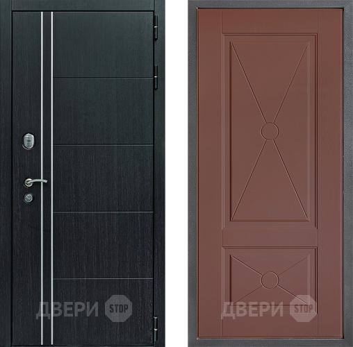Входная металлическая Дверь Дверной континент Теплолюкс Дизайн ФЛ-617 Ясень шоколадный в Воскресенске