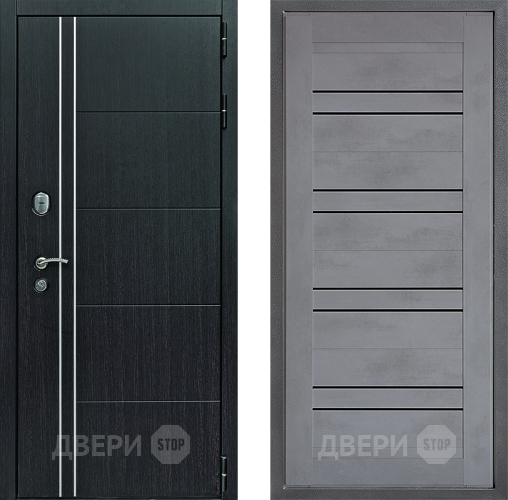 Входная металлическая Дверь Дверной континент Теплолюкс Дизайн ФЛ-49 Бетон серый в Воскресенске