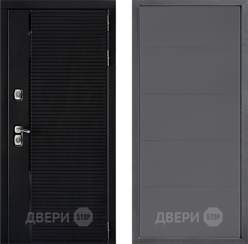 Входная металлическая Дверь Дверной континент ДК-1 ФЛ-649 Графит софт в Воскресенске