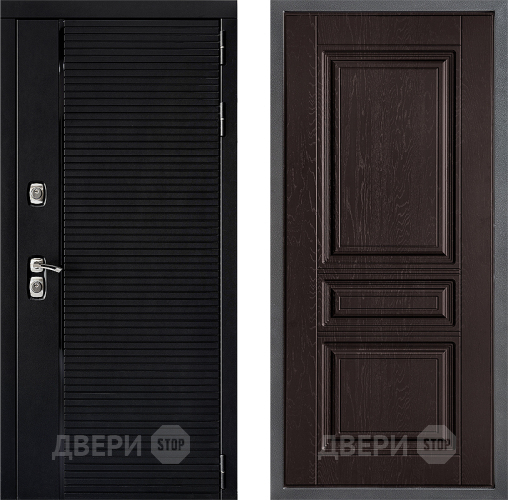 Входная металлическая Дверь Дверной континент ДК-1 ФЛ-243 Дуб шоколадный в Воскресенске
