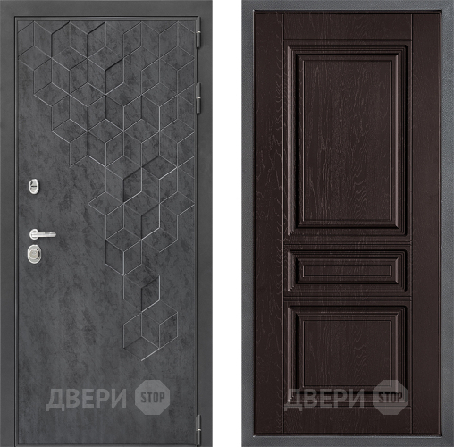 Входная металлическая Дверь Дверной континент ДК-3/713 ФЛ-243 Дуб шоколадный в Воскресенске