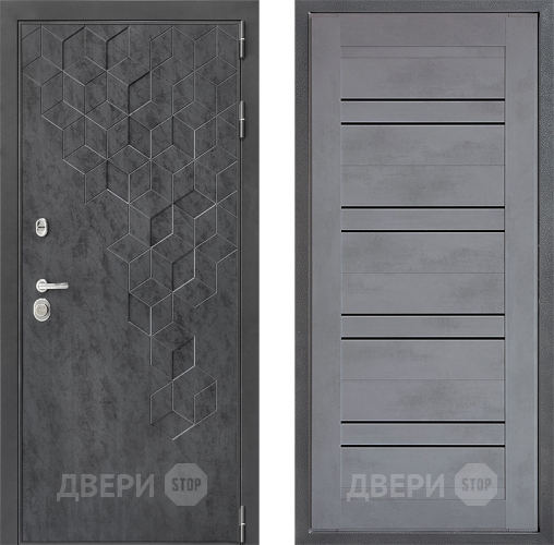 Дверь Дверной континент ДК-3/713 ФЛ-49 Бетон серый в Воскресенске