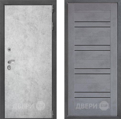 Дверь Дверной континент ДК-3/743 ФЛ-49 Бетон серый в Воскресенске