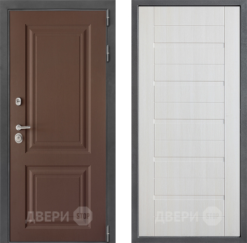 Входная металлическая Дверь Дверной континент ДК-3/729 ФЛ-70 Лиственница белая в Воскресенске