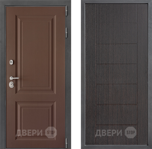 Входная металлическая Дверь Дверной континент ДК-3/729 ФЛ-Лайн Венге в Воскресенске