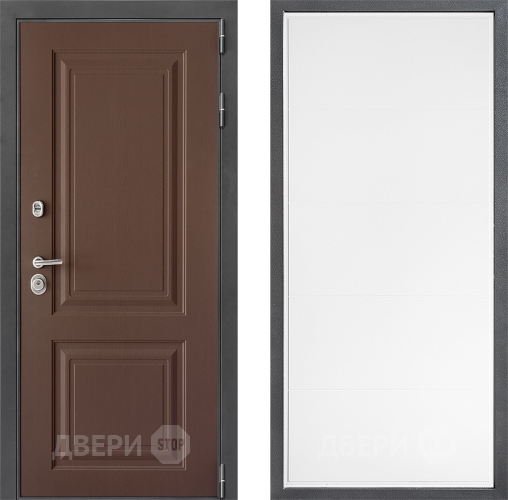Входная металлическая Дверь Дверной континент ДК-3/729 ФЛ-649 Белый софт в Воскресенске