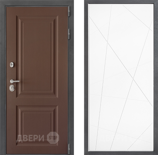 Дверь Дверной континент ДК-3/729 ФЛ-655 Белый софт в Воскресенске