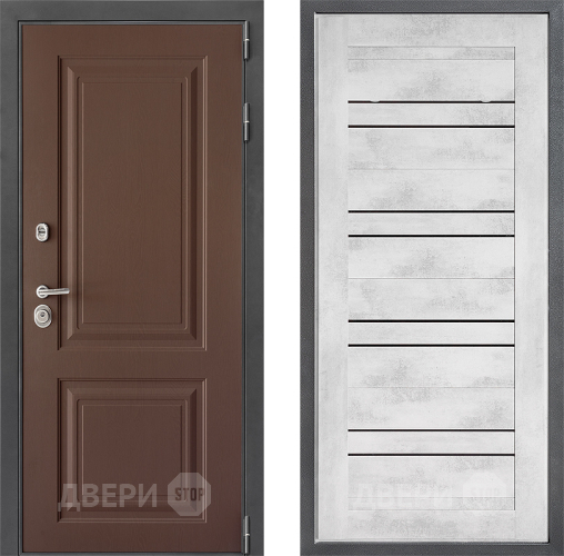 Дверь Дверной континент ДК-3/729 ФЛ-49 Бетон снежный в Воскресенске