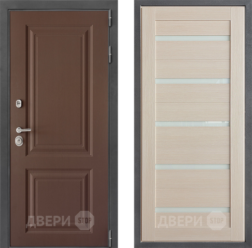 Входная металлическая Дверь Дверной континент ДК-3/729 ФЛ-47 Капучино в Воскресенске