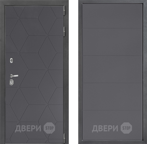 Входная металлическая Дверь Дверной континент ДК-3/744 ФЛ-649 Графит софт в Воскресенске