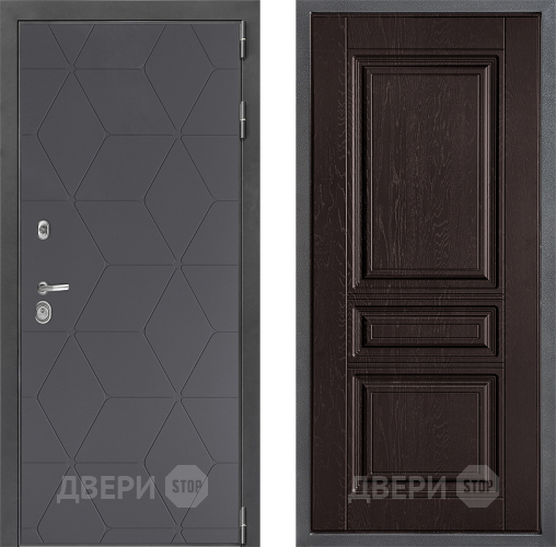 Входная металлическая Дверь Дверной континент ДК-3/744 ФЛ-243 Дуб шоколадный в Воскресенске