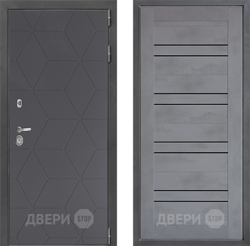 Дверь Дверной континент ДК-3/744 ФЛ-49 Бетон серый в Воскресенске