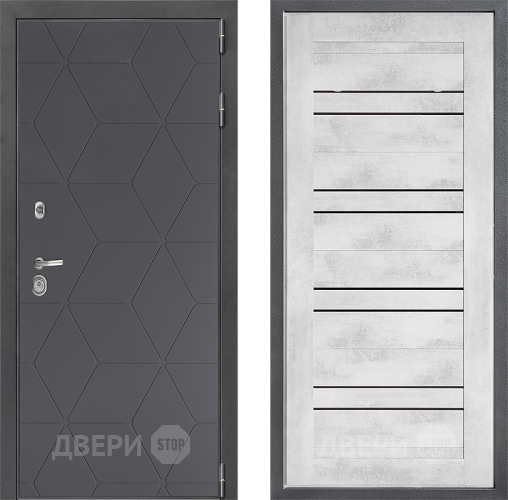 Дверь Дверной континент ДК-3/744 ФЛ-49 Бетон снежный в Воскресенске