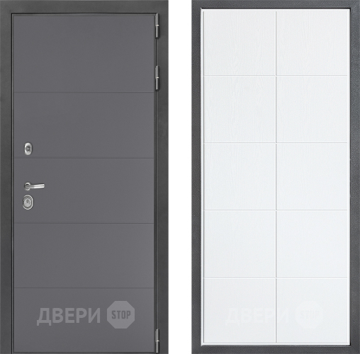 Входная металлическая Дверь Дверной континент ДК-3/649 ФЛ-Кватро Белое дерево в Воскресенске