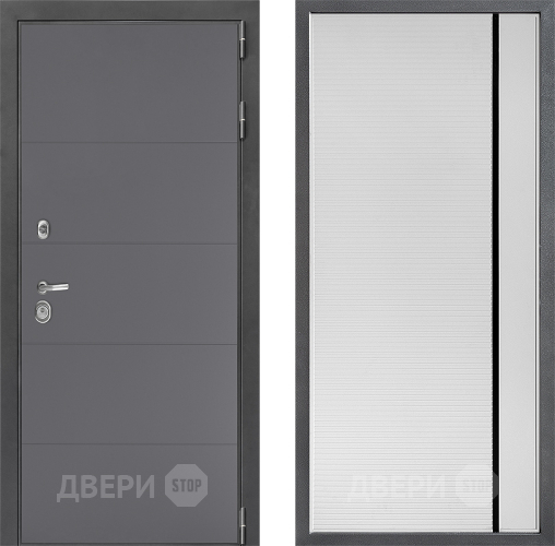 Дверь Дверной континент ДК-3/649 ФЛ-757 Черное Стекло Софт милк в Воскресенске