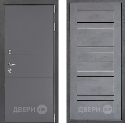 Дверь Дверной континент ДК-3/649 ФЛ-49 Бетон серый в Воскресенске