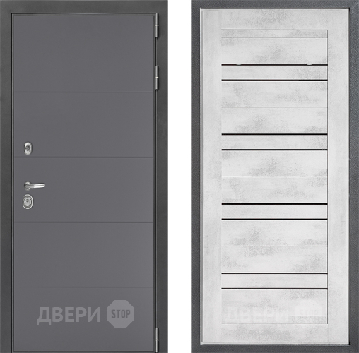 Входная металлическая Дверь Дверной континент ДК-3/649 ФЛ-49 Бетон снежный в Воскресенске