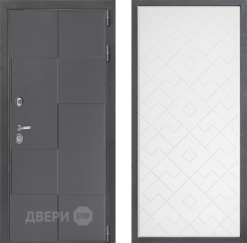 Дверь Дверной континент ДК-3/606 ФЛ-Тиффани Белый софт в Воскресенске