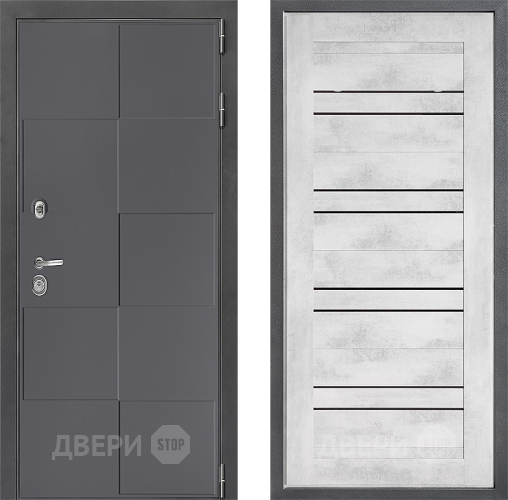Дверь Дверной континент ДК-3/606 ФЛ-49 Бетон снежный в Воскресенске