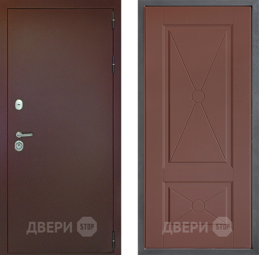 Входная металлическая Дверь Дверной континент Рубикон Медь Дизайн ФЛ-617 Ясень шоколадный в Воскресенске