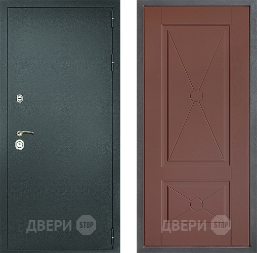 Дверь Дверной континент Рубикон Серебро Дизайн ФЛ-617 Ясень шоколадный в Воскресенске