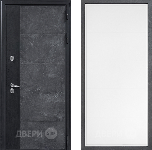 Дверь Дверной континент ДК-15 Бетон ТЕРМО ФЛ-649 Белый софт в Воскресенске