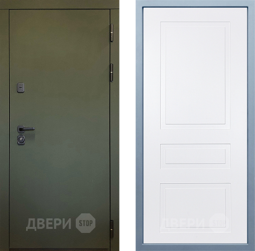 Входная металлическая Дверь Дива МД-61 Н-13 Белый в Воскресенске