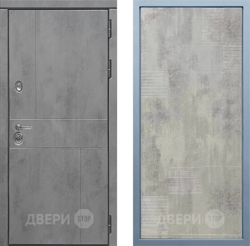 Входная металлическая Дверь Дива МД-48 Д-4 Бетон темный в Воскресенске