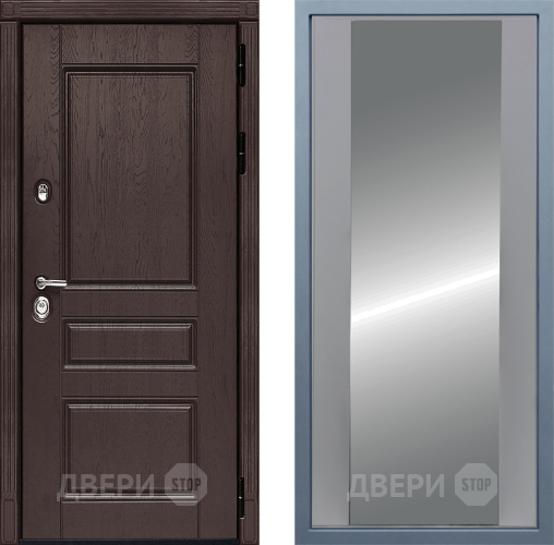 Входная металлическая Дверь Дива МД-90 Д-15 Зеркало Силк Маус в Воскресенске