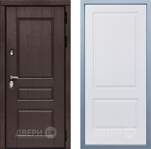 Входная металлическая Дверь Дива МД-90 Д-7 Белый в Воскресенске