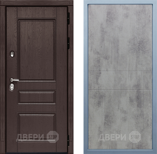 Входная металлическая Дверь Дива МД-90 М-1 Бетон темный в Воскресенске