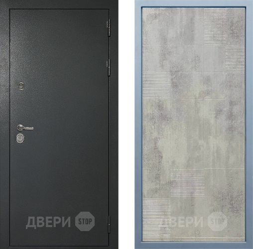 Входная металлическая Дверь Дива МД-40 Титан Д-4 Бетон темный в Воскресенске