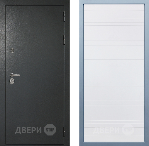 Входная металлическая Дверь Дива МД-40 Титан Д-5 Белый в Воскресенске