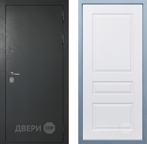 Входная металлическая Дверь Дива МД-40 Титан Д-13 Белый в Воскресенске