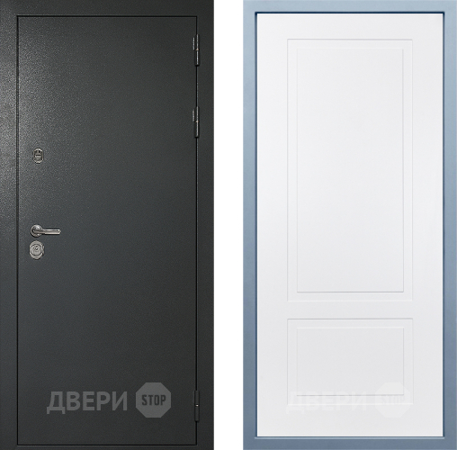 Входная металлическая Дверь Дива МД-40 Титан Н-7 Белый в Воскресенске