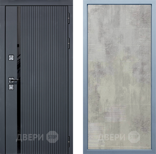 Входная металлическая Дверь Дива МХ-46 STR Д-4 Бетон темный в Воскресенске