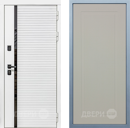 Входная металлическая Дверь Дива МХ-45 Белая STR Н-10 Шампань в Воскресенске