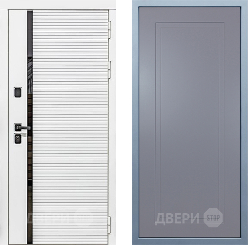 Входная металлическая Дверь Дива МХ-45 Белая STR Н-10 Силк Маус в Воскресенске