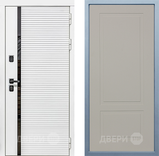 Входная металлическая Дверь Дива МХ-45 Белая STR Н-7 Шампань в Воскресенске